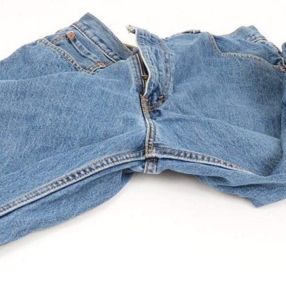 Levi's Big and Tall Mens 550 42 X 32 Tapered Leg Relaxed Fit Blue Jeans - Picture 9 of 10
